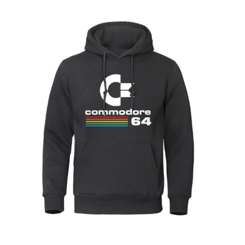 Kvinders hoodie med retro computer motiv Skovae