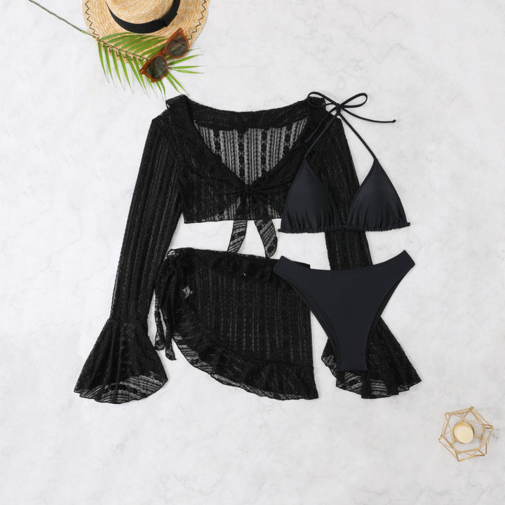 Dame Bikiniset med stilfuld Cover-Up Skovae