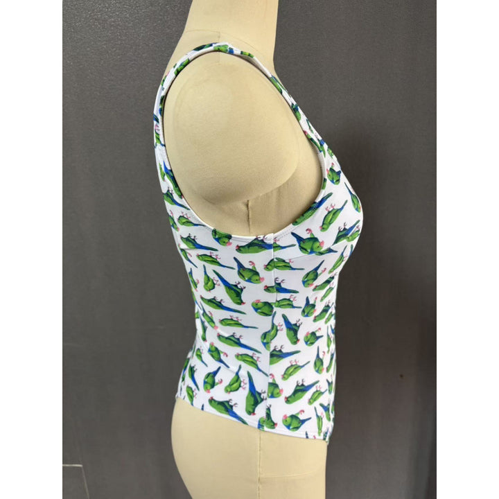 Dame én-delt badesuit med blomsterdesign og skridsikker skæring Skovae