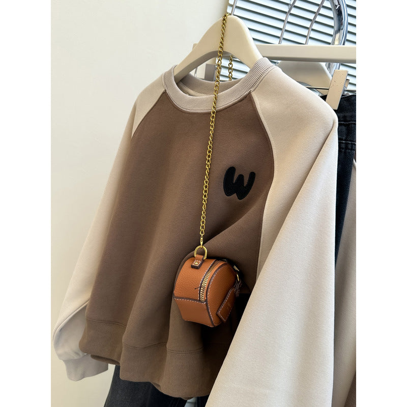 Dame Farveblokeret Raglan Sweatshirt Stilla