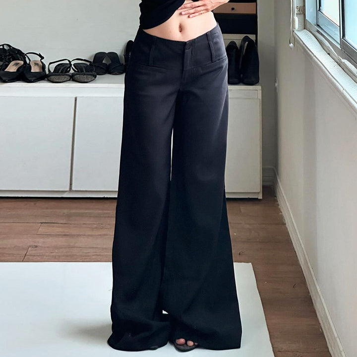 Femme Høj talje Bredde Bukser Stilla