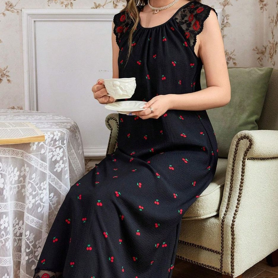 Femme Floral Print Nattøj Stilla