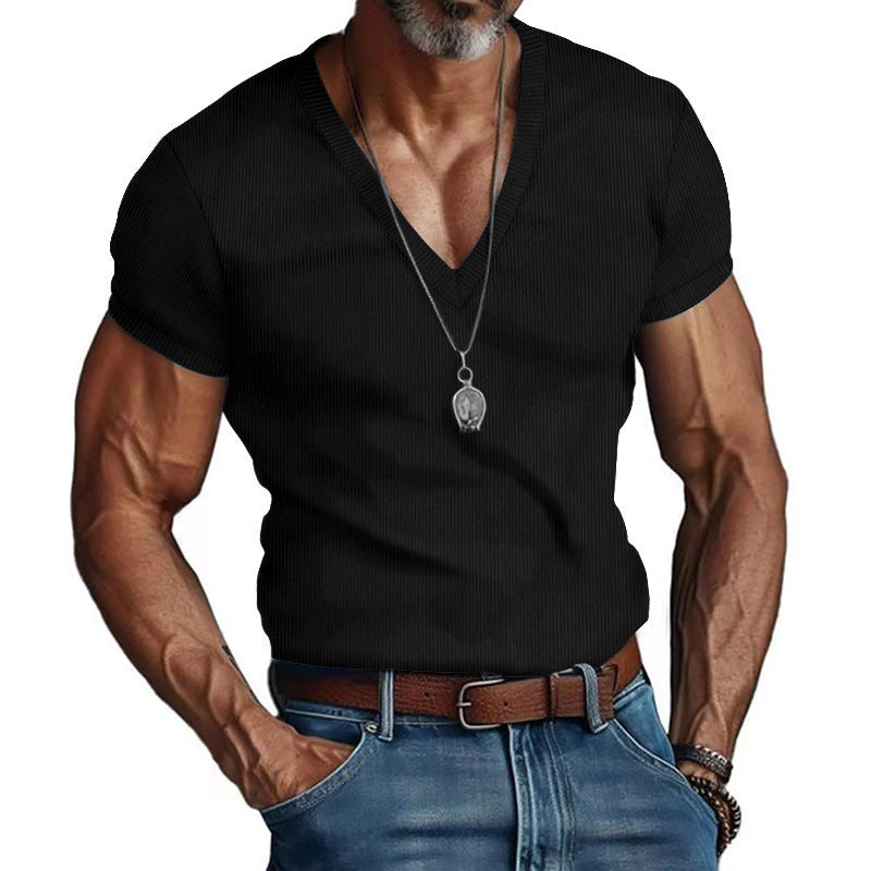 Herre Kortærmet V-Hals T-Shirt Stilla