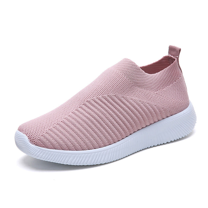 Dame åndbare Slip-On Sneakers med elastisk overdel og stødabsorberende sål Stilla