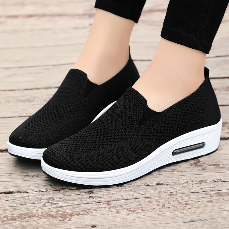 Dame Sporty Slip-On Sko med åndbart Mesh-Overmateriale Stilla