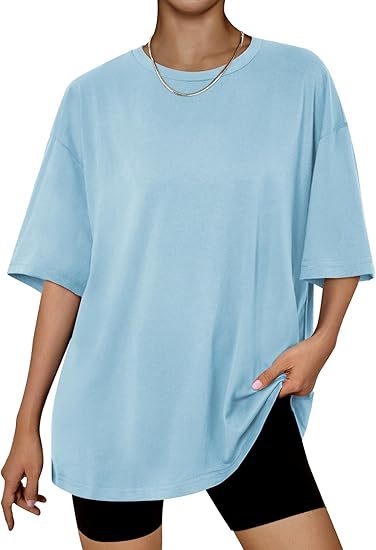 Dame Oversized Struktur T-Shirt Stilla