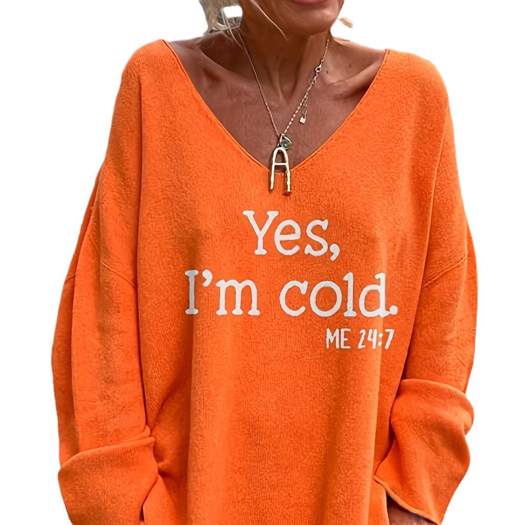 Damer Komfortabel Oversized Pullover Stilla