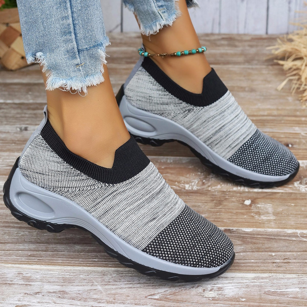 Dame Åndbare Slip-On Sneakers med elastisk indsats Stilla