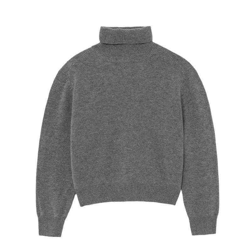 Damer Langærmet Sweater med Høj Krave Stilla