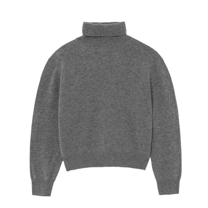Damer Langærmet Sweater med Høj Krave Stilla