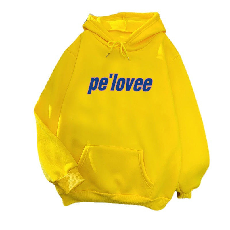 Kvinders hoodie med moderne bogstaver Skovae 1772612762