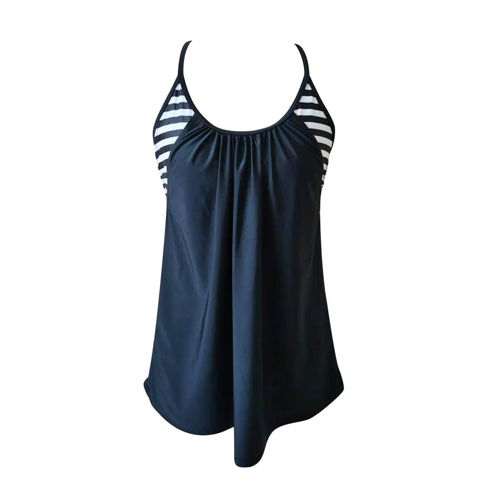 Dame Tankini med farverig flæse og justerbare stropper Stilla
