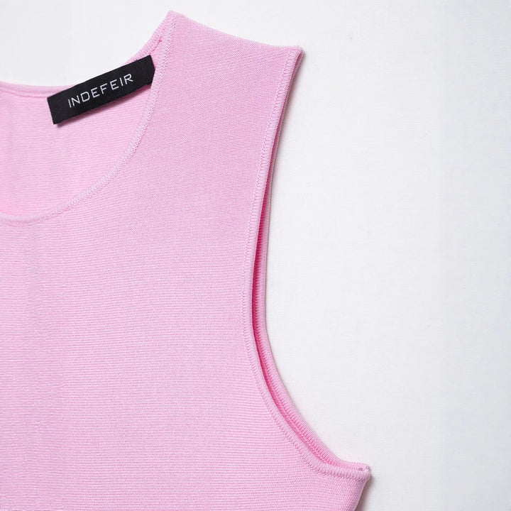 Femme Peplum Striktop med Sløjfedetalje Stilla