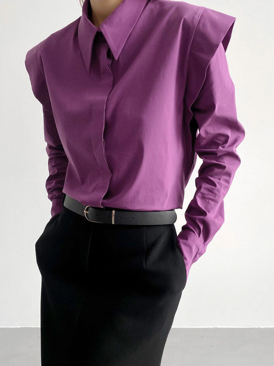 Dame Oversized Bluse med struktureret design og elegante detaljer Stilla