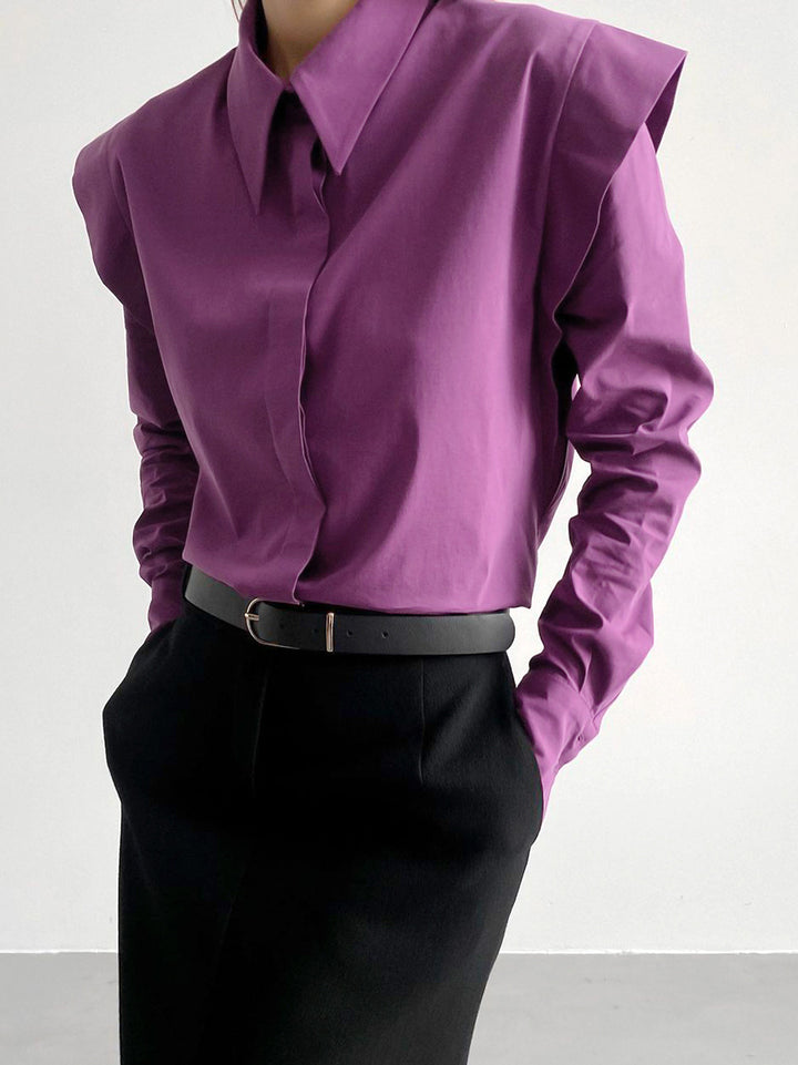 Dame Oversized Bluse med struktureret design og elegante detaljer Stilla