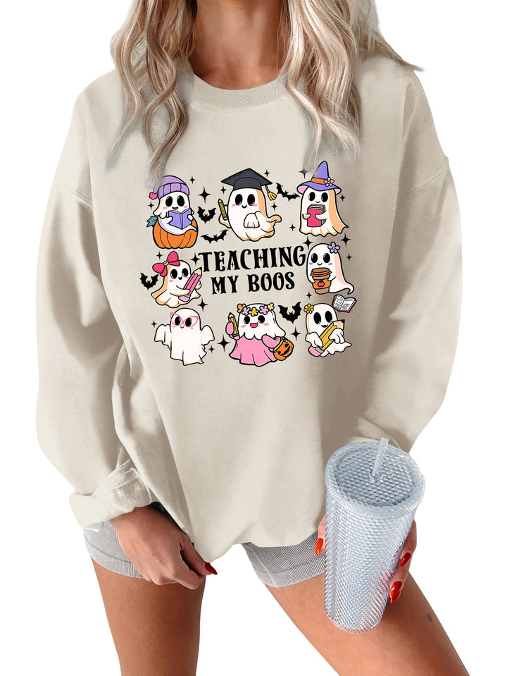 Dame sweatshirt med legende Halloween design og afslappet pasform Stilla
