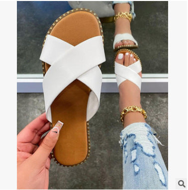 Dame Elegante Crossover-sandaler med blødt fodseng og moderne design Stilla
