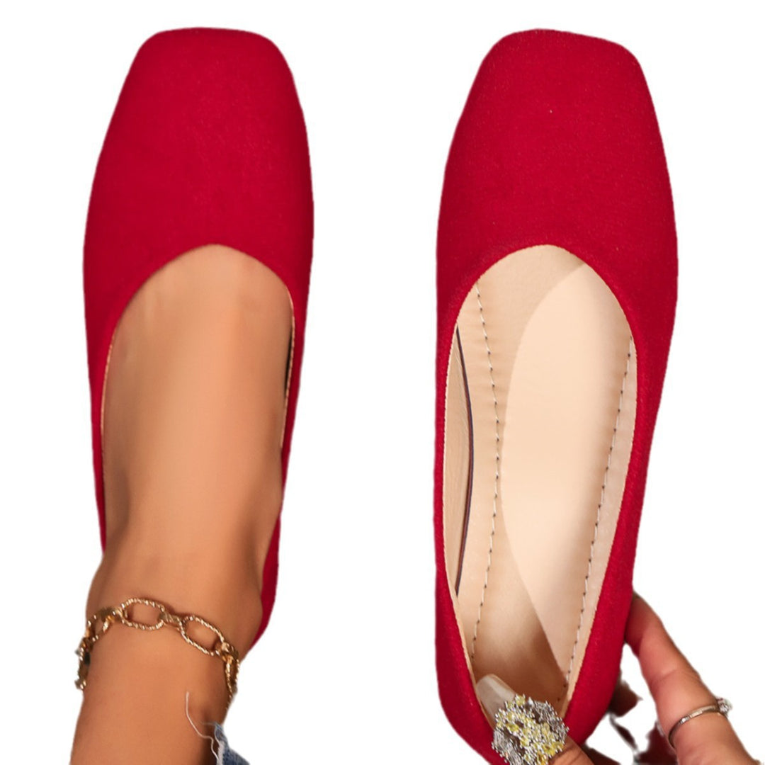 Dame ballerinas i elegant og minimalistisk design med anatomisk fodseng Stilla