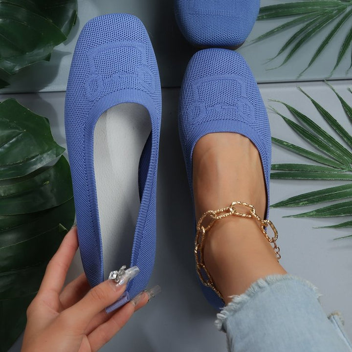 Dame Ballerinas lavet af åndbar strikmateriale Stilla