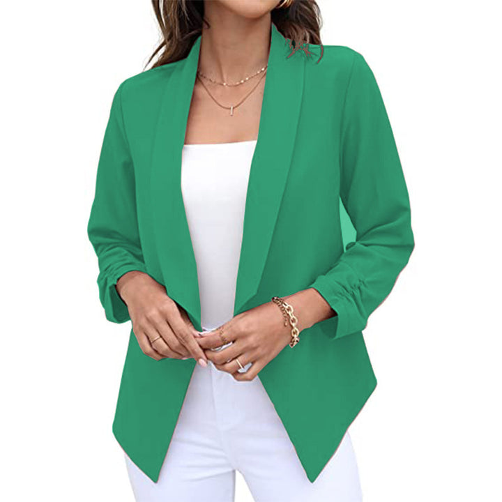 Damer Elegant Jakke med asymmetrisk Snit og raffinerede Detaljer Stilla