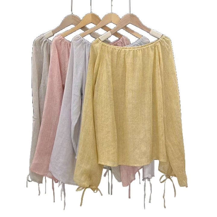 Damer Off-Shoulder klokkeærmer bluse Stilla