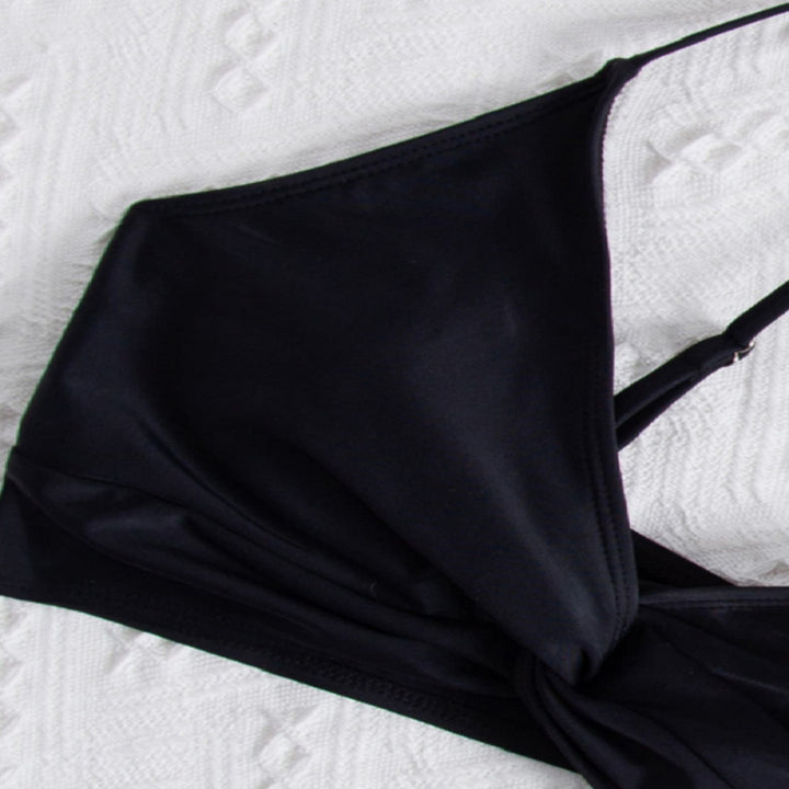 Dame Bandeau-bikini-top med elegant knudedesign Skovae