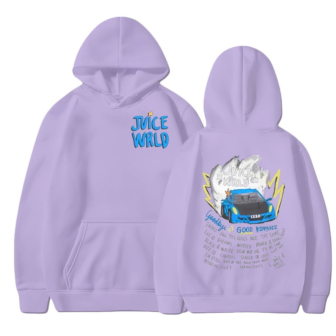 Kvinders hoodie med livligt graffiti-design og behagelig pasform Skovae