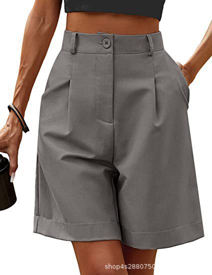 Dame Elegante Plisserede Shorts med praktiske lommer Stilla