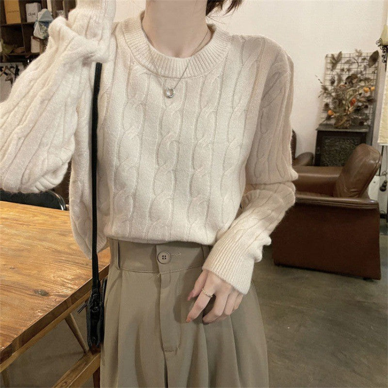 Femme Kabelstrik-Cardigan Sweater Stilla