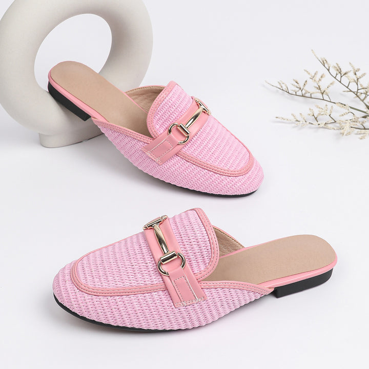 Dame Slip-On Mokkasiner med dekorativ spænde lukning Stilla