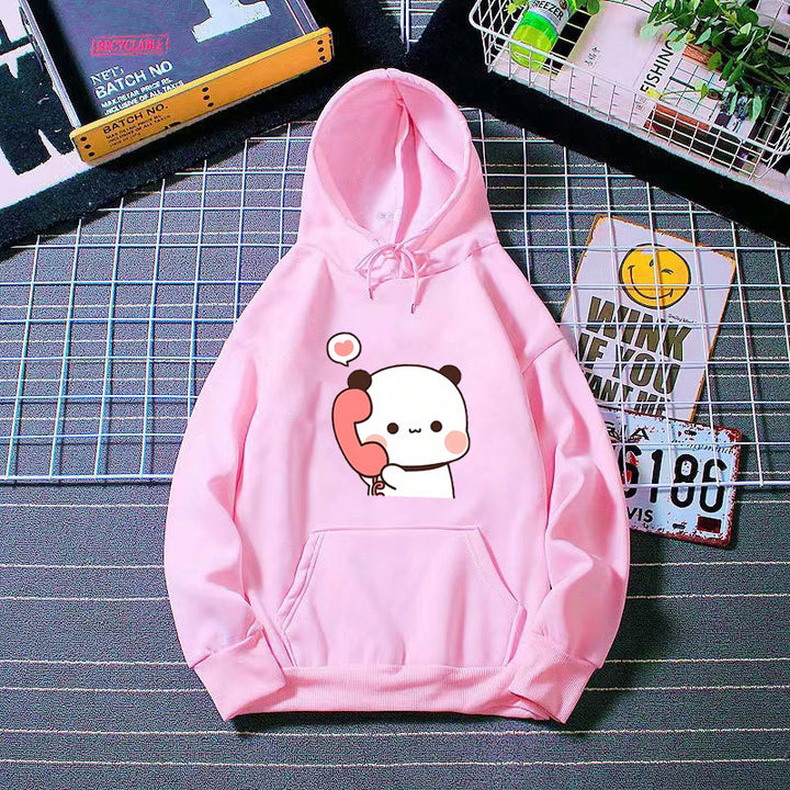 Dame hoodie med legende panda design Skovae