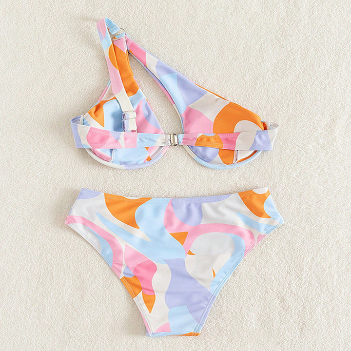 Dame En-sidet bikini med raffineret snit Skovae