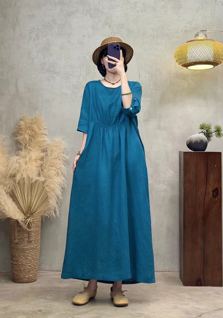 Dame Elegant Maxi-Kjole med Empire-talje Stilla