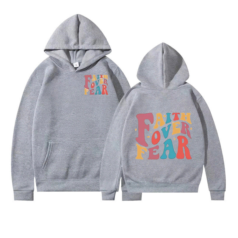 Kvinder hoodie med kreativ tekst og blødt indre fleece Skovae