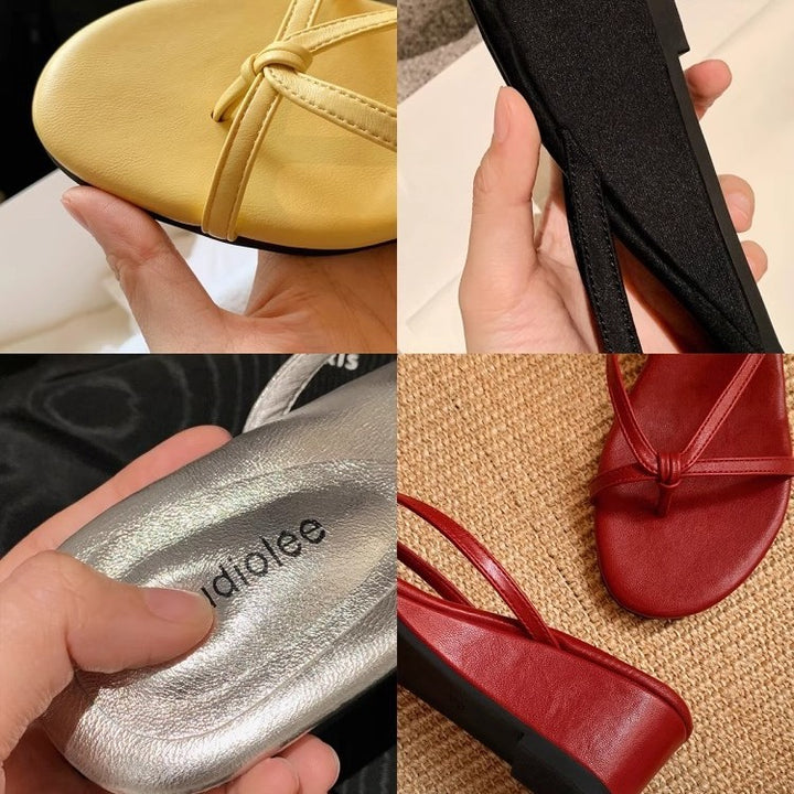 Dame Elegante Wedge Flip-Flops Stilla