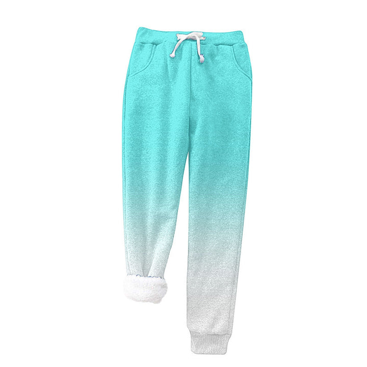 Femme Cozy Fleece-besatte Joggingbukser Stilla