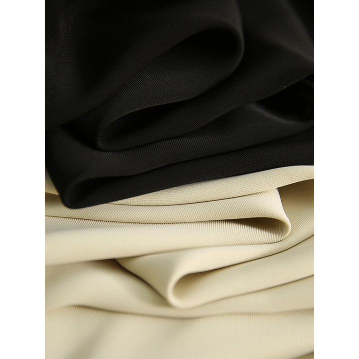 Dame elegant Midikjole med stilfulde folder og svingende snit Stilla