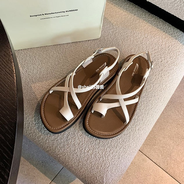 Dame Riemchen Slide Sandaler med justerbar spænde Stilla