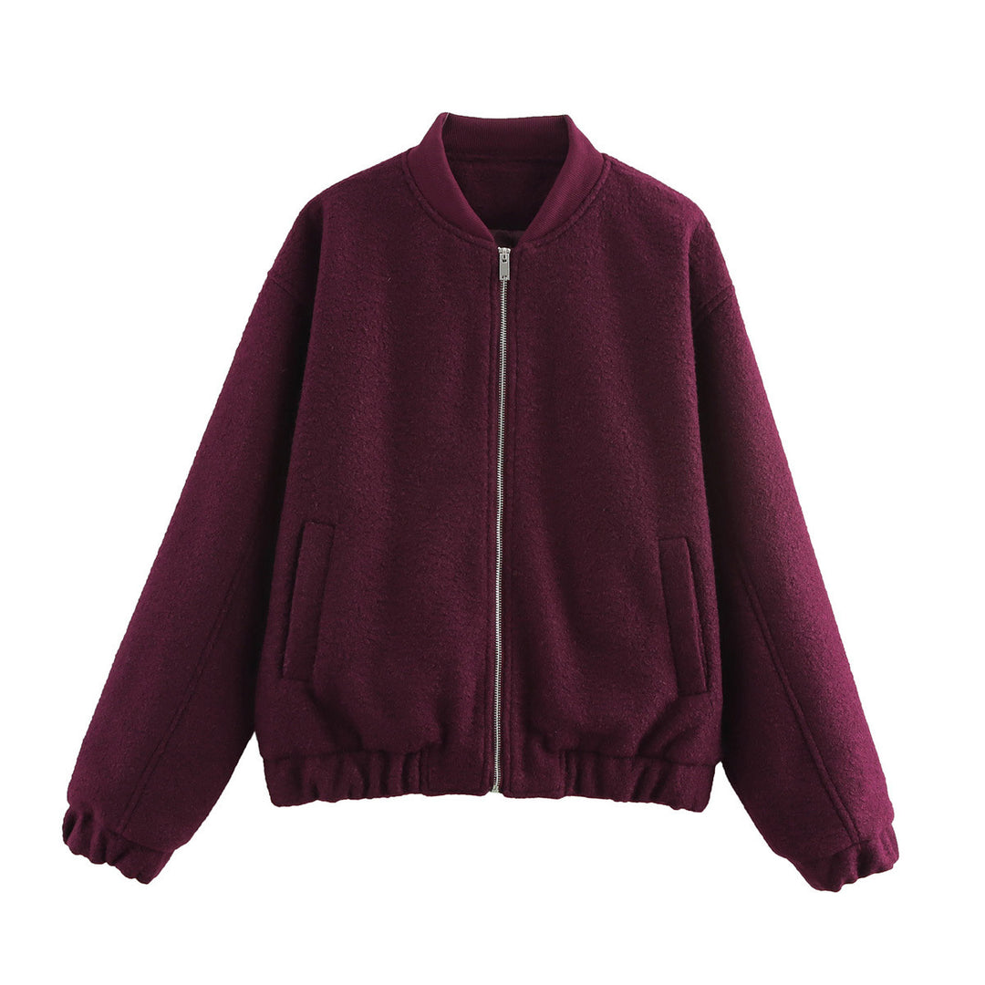 Femme Casual Fleece Utility Jakke Stilla