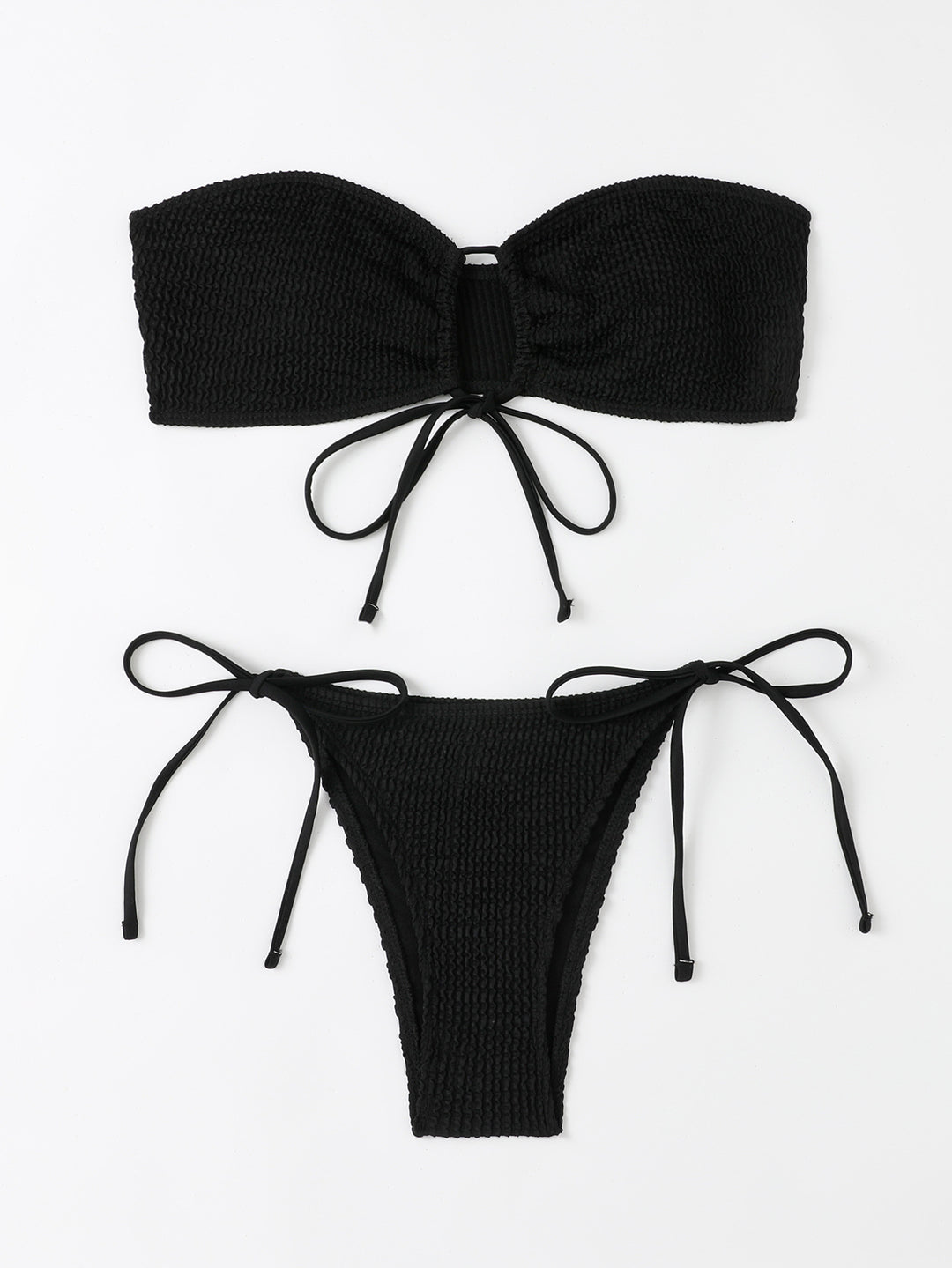 Dame Strapless Ripp-Bikini-Sæt Stilla
