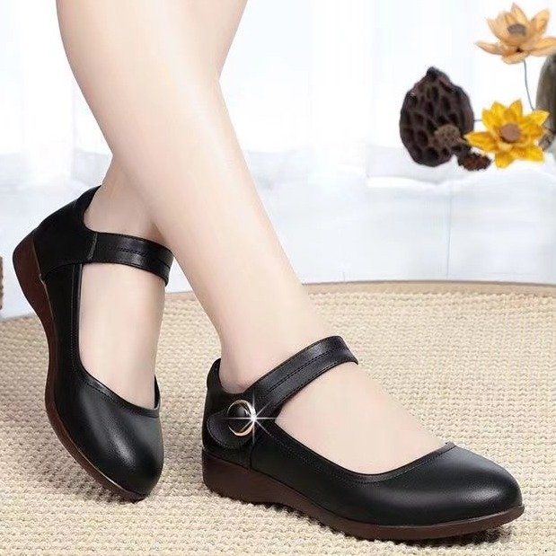 Dame Mary Jane Ballerinas med elegant rem og komfortabel indersål Stilla