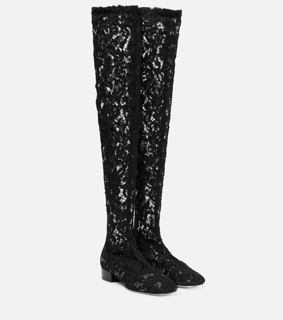 Femme Over-knæet Spids-detail Stiletto Støvler Stilla