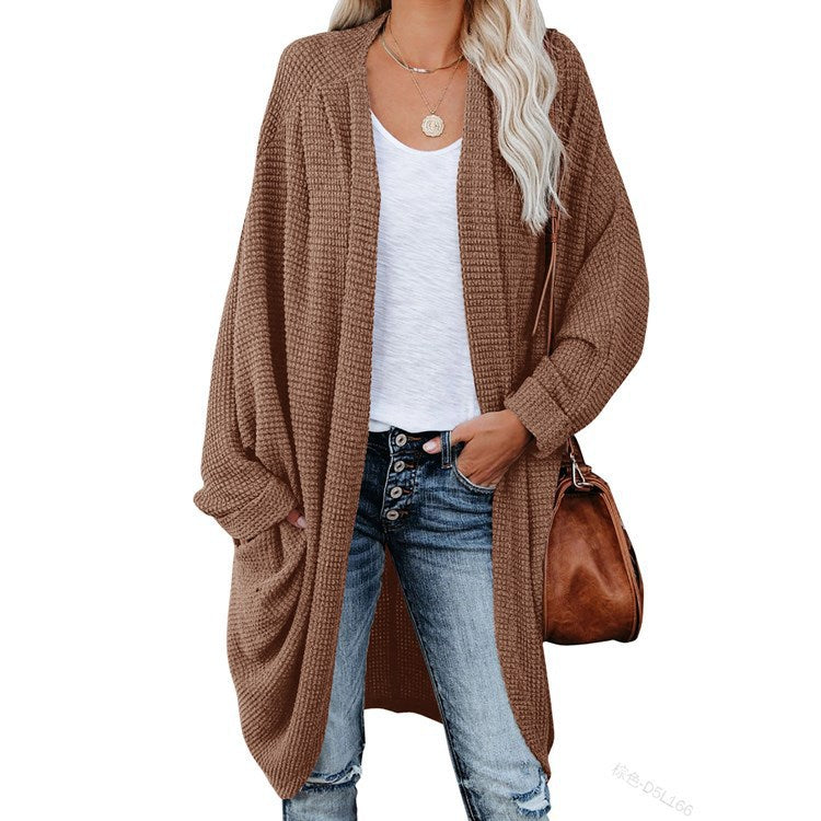 Dame hyggelig strikjakke med oversized snit Stilla