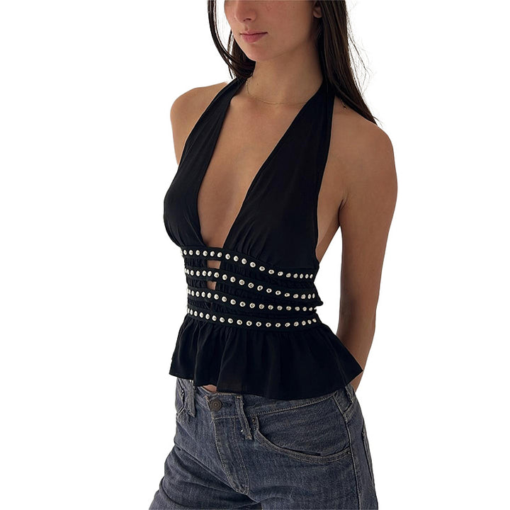 Dame Off-Shoulder Top med fine spidsdetaljer Skovae