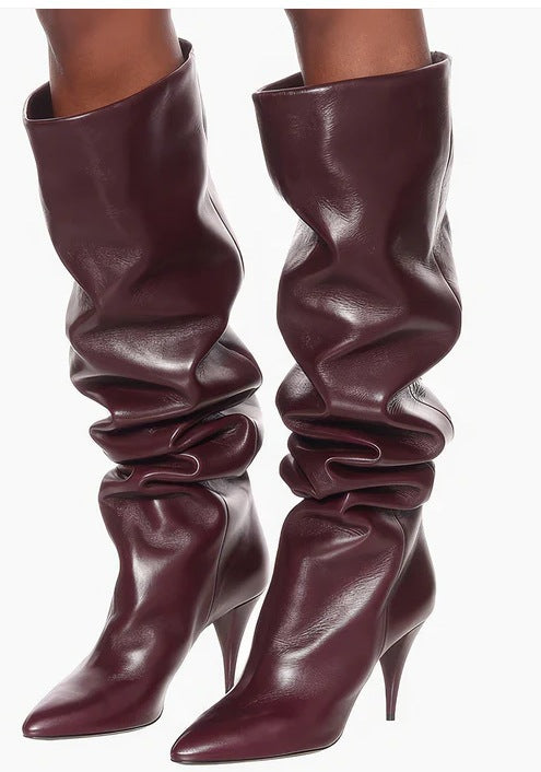 Femme Over-the-Knee Slouchy Stiletto Støvler Stilla
