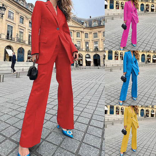Dame Modisk Blazer-suit med overdimensioneret snit og elegante detaljer Stilla