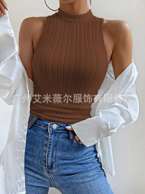 Stilla | Casual Strik Rund Hals Vest