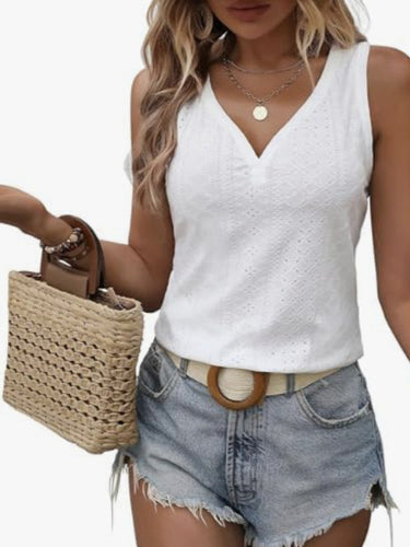 Dame ærmeløs spidsetop Stilla