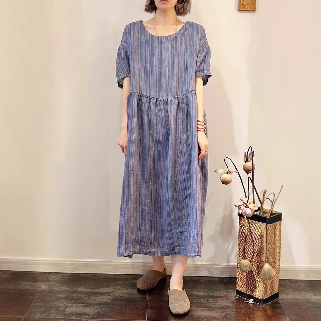 Femme Casual Flydende Midi Kjole Stilla