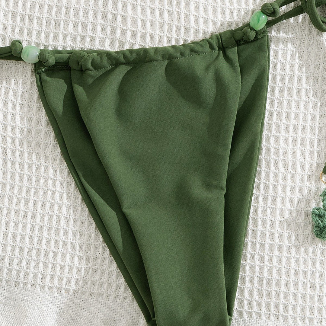Dame bikini-sæt med justerbare stropper og flot ruffle-design Stilla